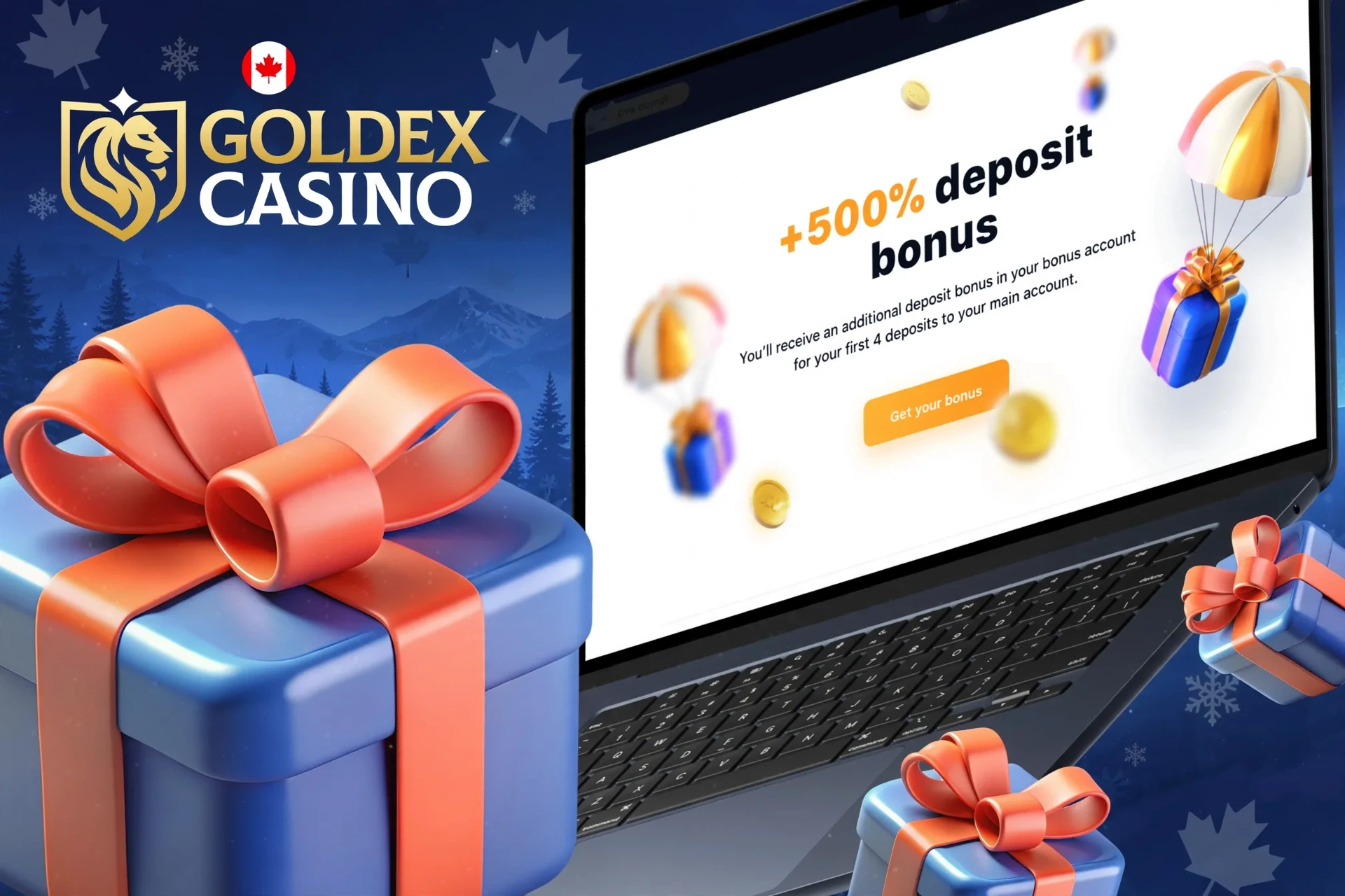 Conditions for receiving a welcome bonus after logging in to your account and depositing funds