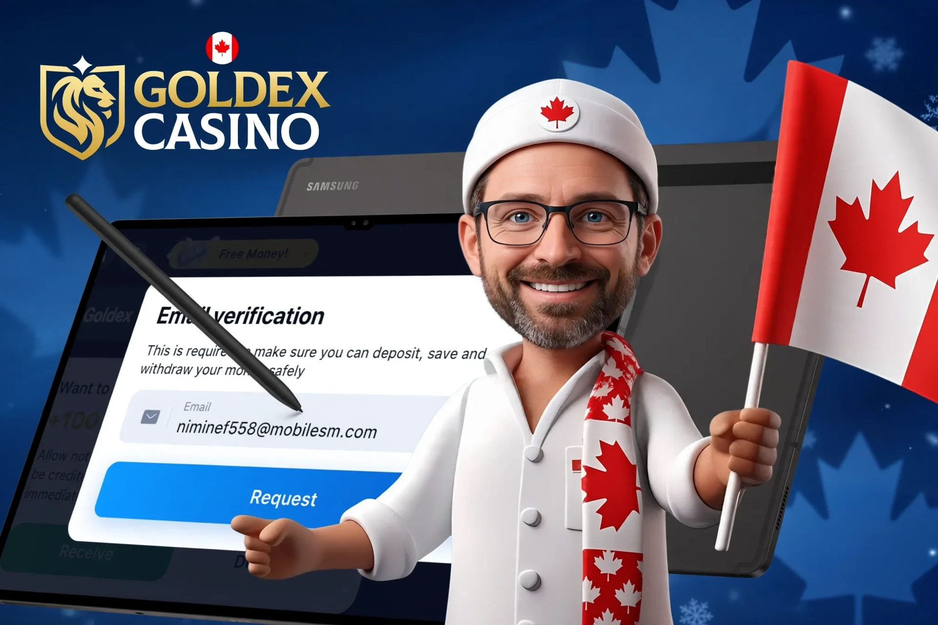 Details of the identity verification procedure on the Goldex Casino platform