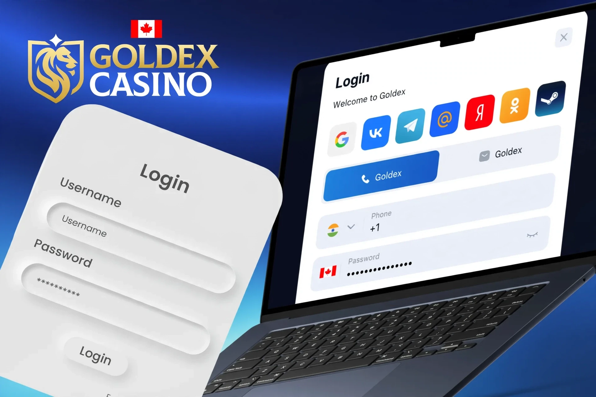 Description of actions to log in to the personal account via the website or mobile application